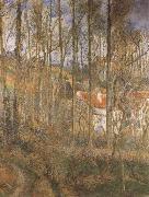 Camille Pissarro La Cotedes Boeufs at the Hermitage near Pontoise oil painting